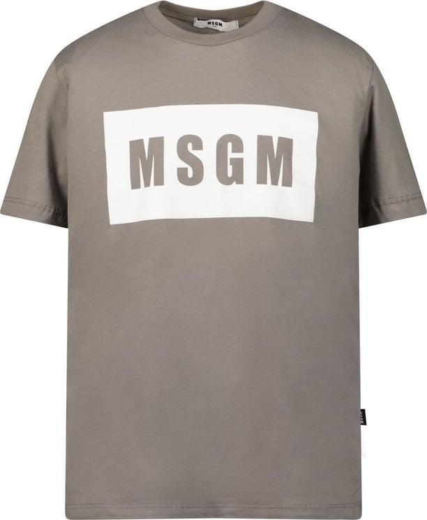MSGM MSGM MS029083 kinder t-shirt grijs Grijs