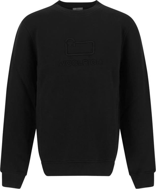 Woolrich Logoed Sweatshirt Zwart