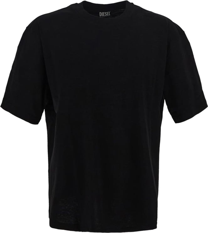 Diesel Black Logo T-shirt Zwart