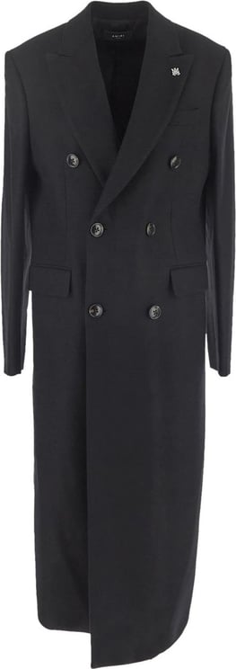 Amiri Flannel Coat Zwart