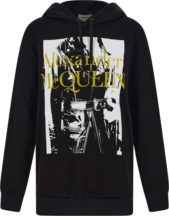 Alexander McQueen Black Graphic Sweatshirt Zwart