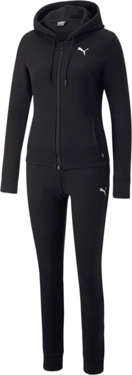 Puma Track Suit Woman Classic Hooded Tracksuit 670022.01 Zwart