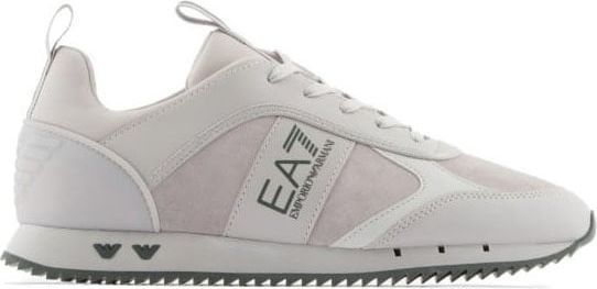 Emporio Armani EA7 Suède Sneakers Silver Cloud Grijs