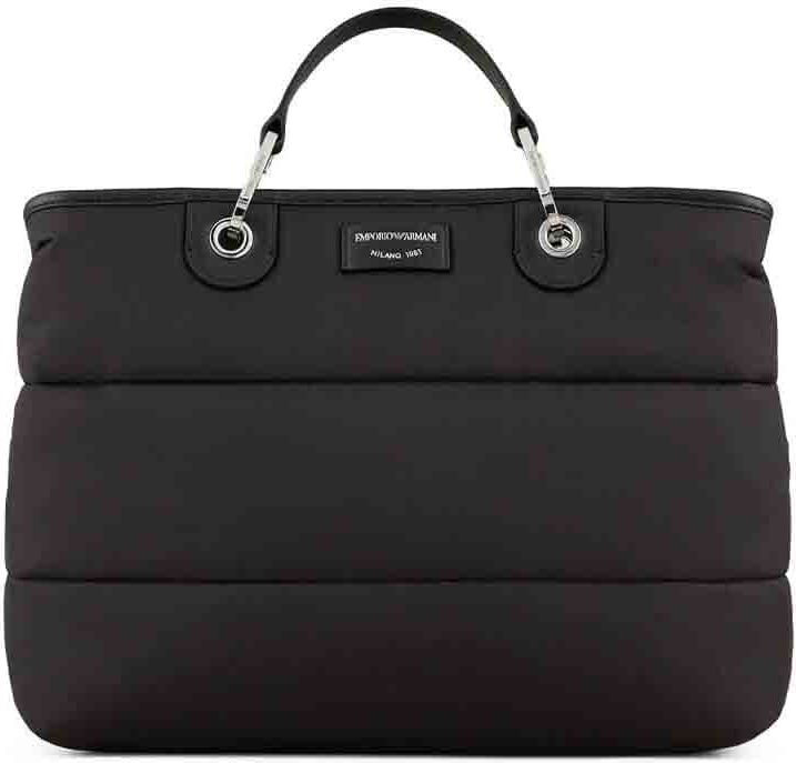Emporio Armani Myea Quilted Black Shopping Bag Black Zwart