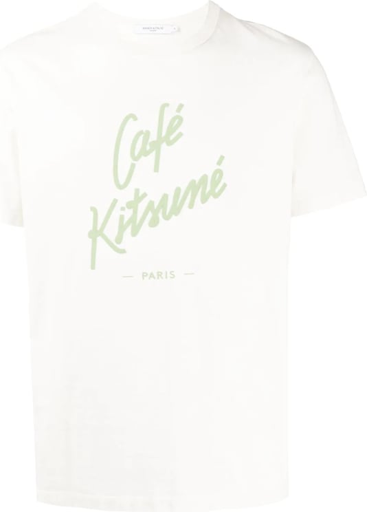 Maison Kitsuné Cafe Kitsune Classic Tee-shirt Coconut Milk Divers