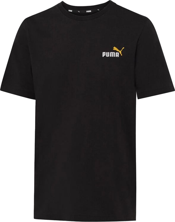 Puma T-shirt Man Ess* Embroidery Logo Tee 587184.12 Zwart