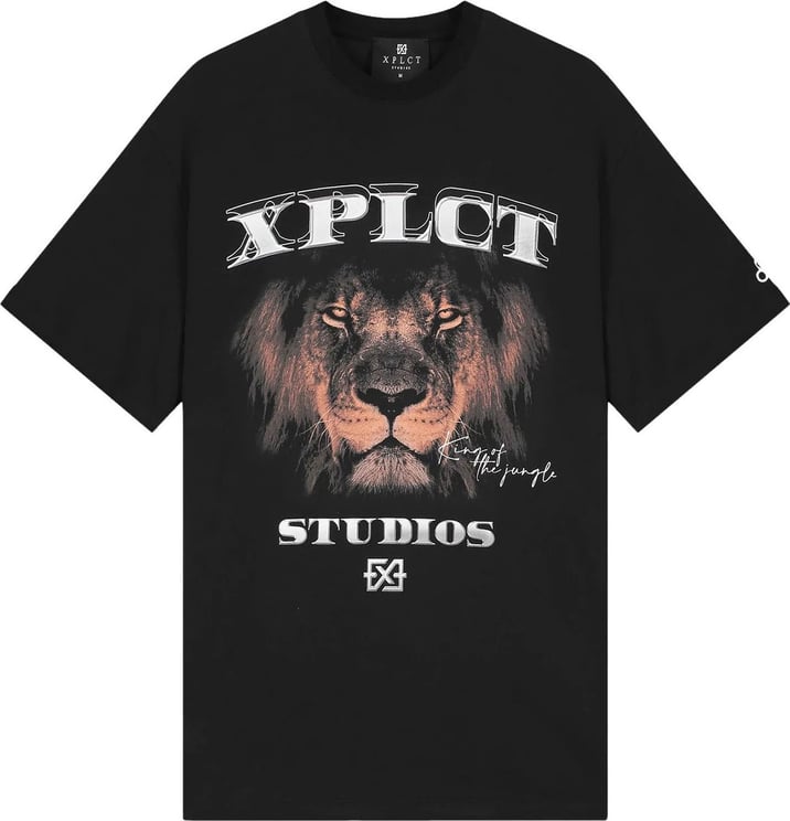 XPLCT Studios Leo tee Zwart