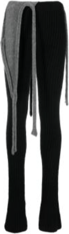 Ottolinger Bouclé Knit Pants Black/grey Zwart