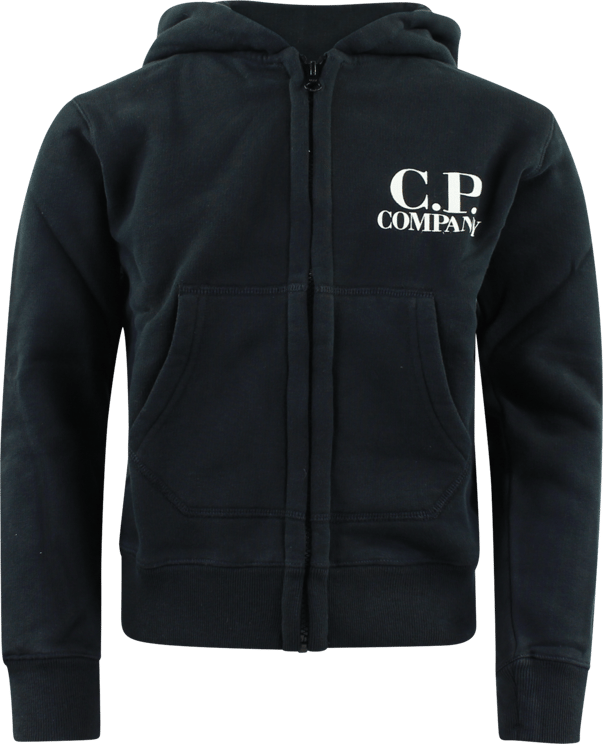 CP Company Sweatshirts - Hooded Open Zwart