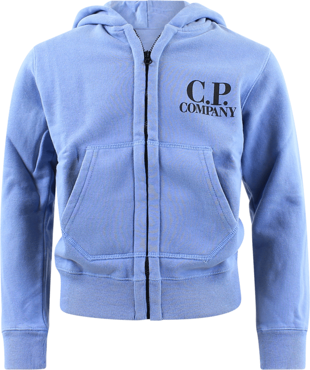 CP Company Sweatshirts - Hooded Open Blauw