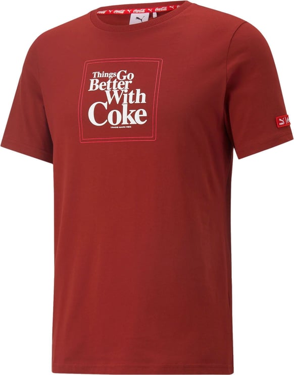Puma T-shirt Man X Coca Cola Graphic Tee 536158.22 Rood
