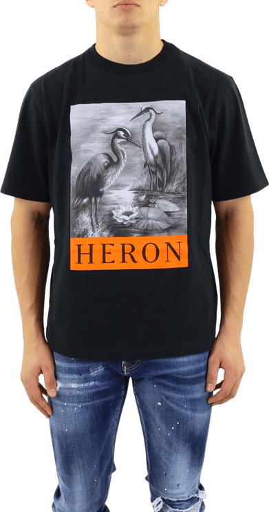 Heron Preston Nf Heron Bw Ss Tee Black Zwart