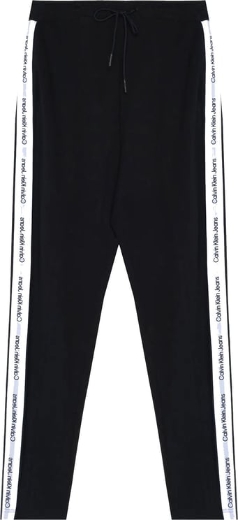 Calvin Klein Pants Track Suit Woman Contrast Tape Milano J20j218731.beh Zwart