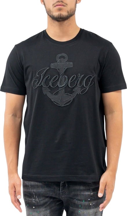 Iceberg T-Shirt Black Zwart