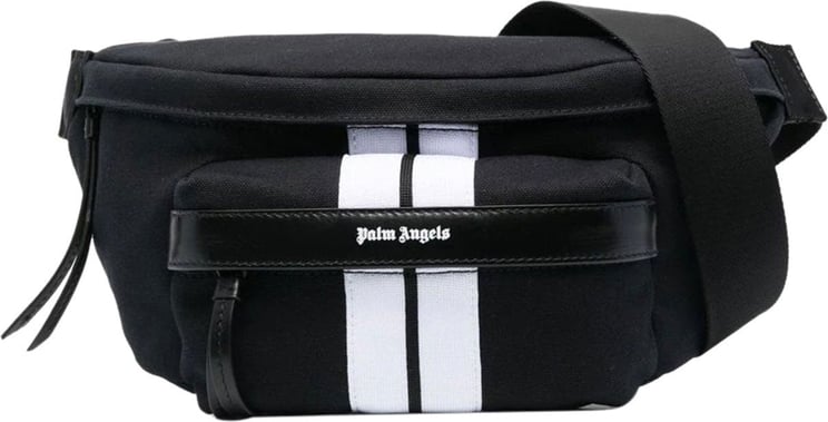 Palm Angels Venice Track branded belt bag Zwart
