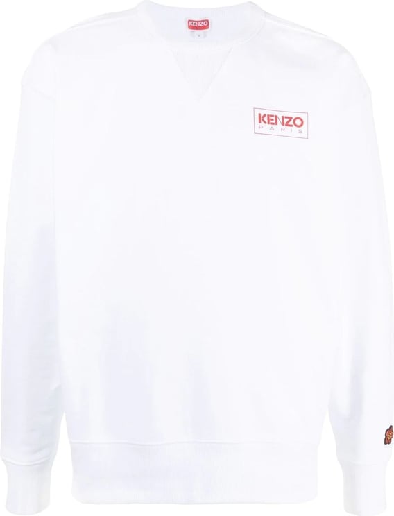 Kenzo logo print sweatshirt Wit