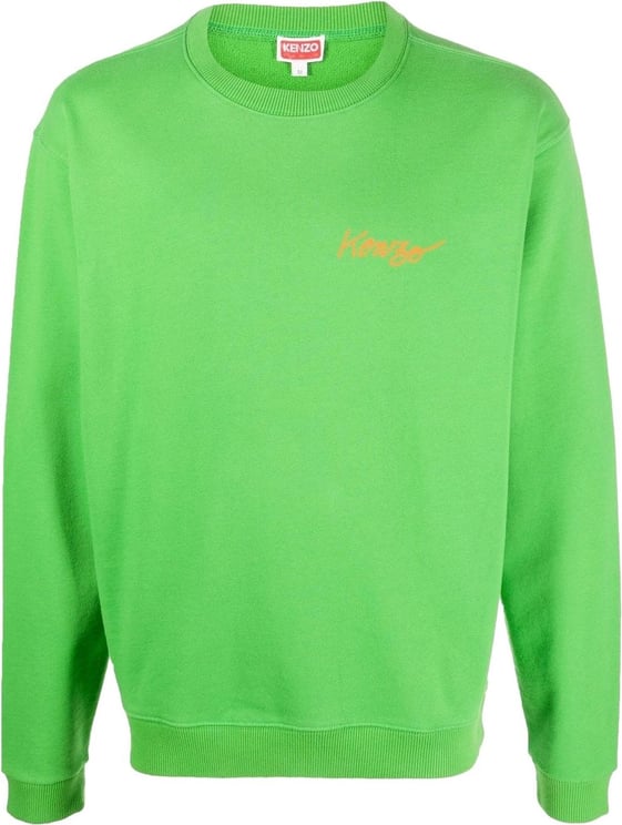 Kenzo logo print sweatshirt Groen