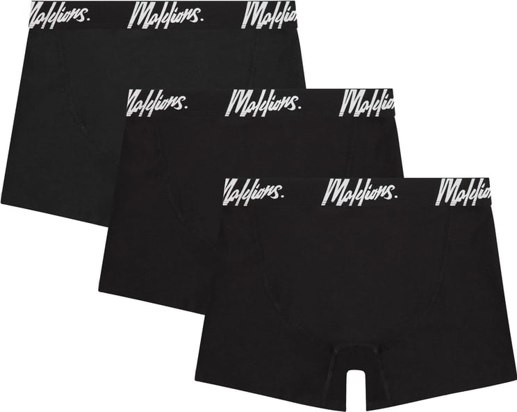 Malelions Boxer 3-Pack - Black Zwart