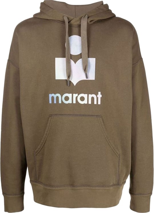 Isabel Marant logo-print hoodie Groen