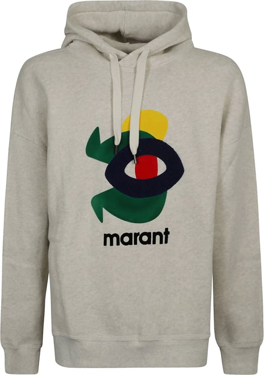 Isabel Marant logo-print long-sleeve hoodie Divers
