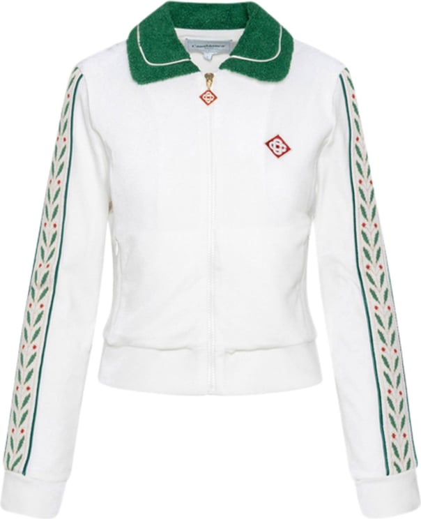 Casablanca monogram-embroidered track jacket Wit