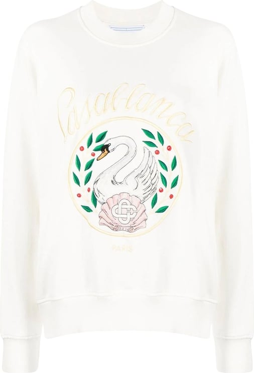 Casablanca embroidered sweatshirt Wit