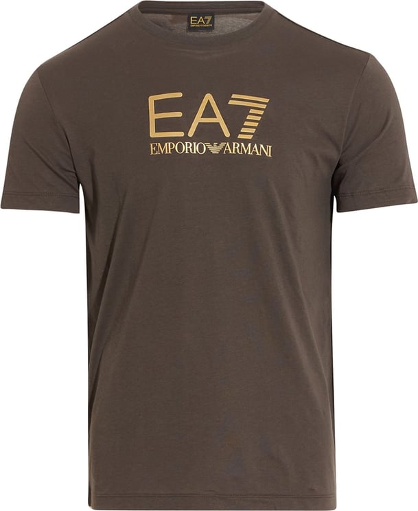 EA7 Gold Logo T-shirt Grey Grijs
