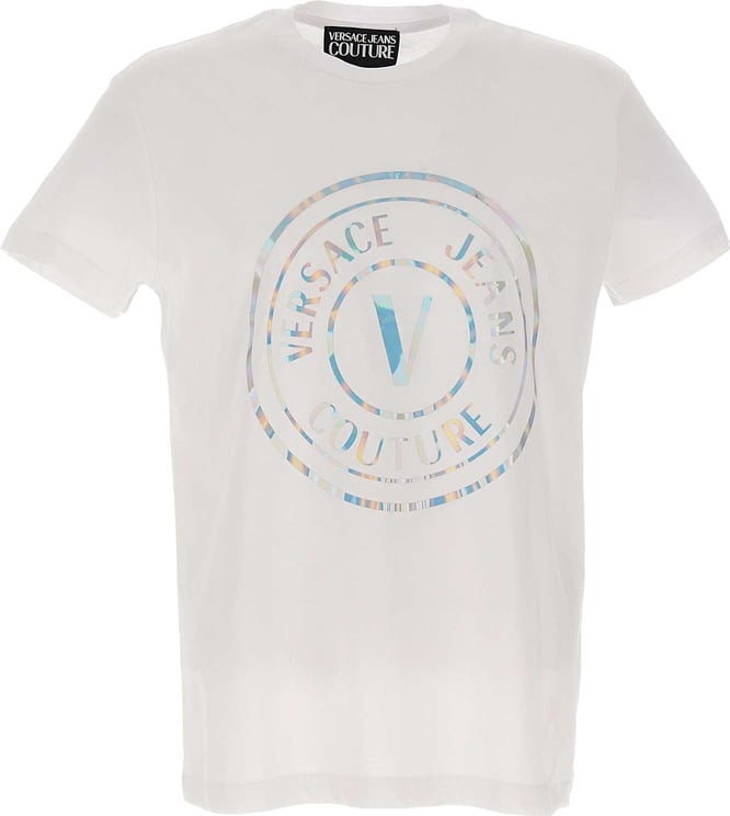 Versace Jeans Couture Silver Logo Tee Wit