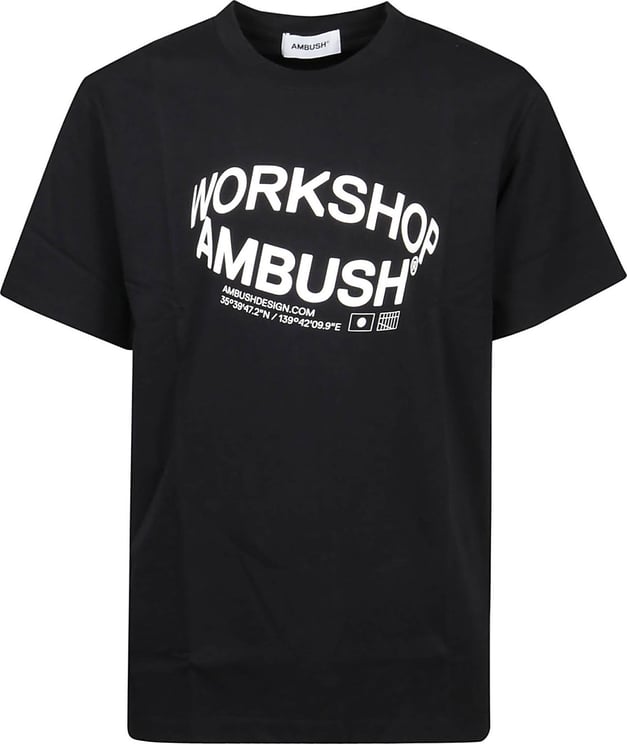 AMBUSH Revolve Ambush Logo T-shirt Black Zwart