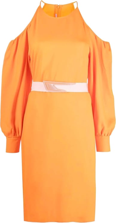 Stella McCartney Stella Mccartney Off-Shoulder Dress Oranje
