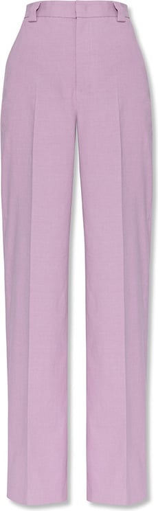 Valentino Valentino Pink Pleat-Front Trousers Roze