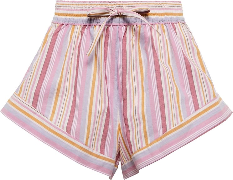 Isabel Marant Isabel Marant Etoil Striped Cotton Shorts Roze