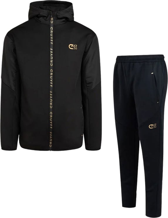Cruyff Cross Suit Black/Gold Zwart
