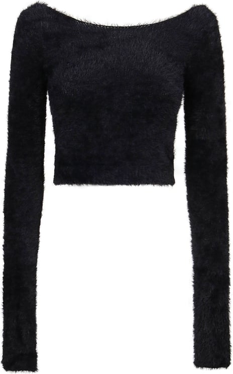 AMBUSH Knit Fur Sweater Black Zwart