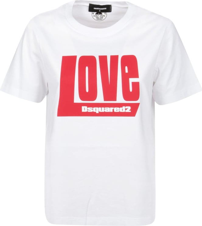 Dsquared2 D2 Love Toy T-shirt White Wit