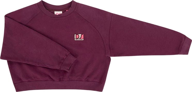 Dolly Sports Cropped Sweater Bordeaux Rood
