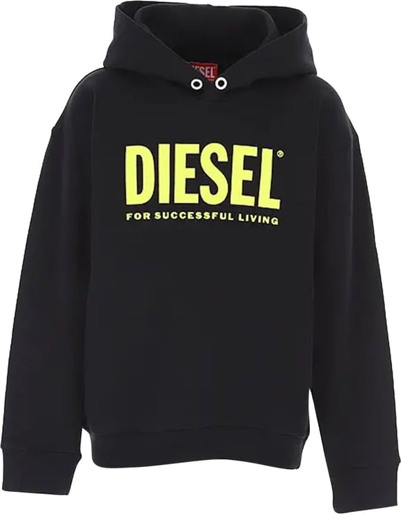 Diesel Hoody Logo Zwart