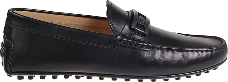 Tod's City Rubbers 42c Loafers Black Zwart
