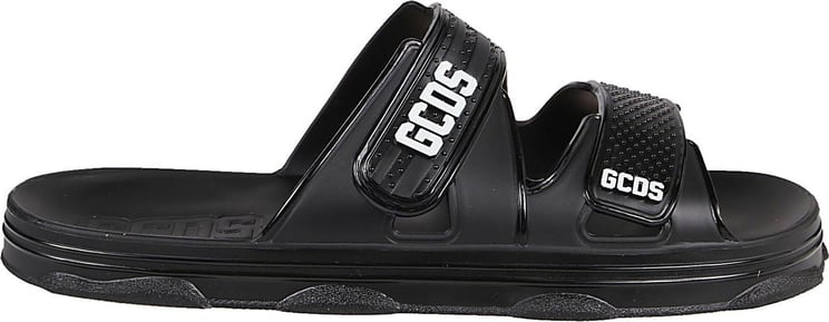 GCDS Logo Pool Slides Black Zwart