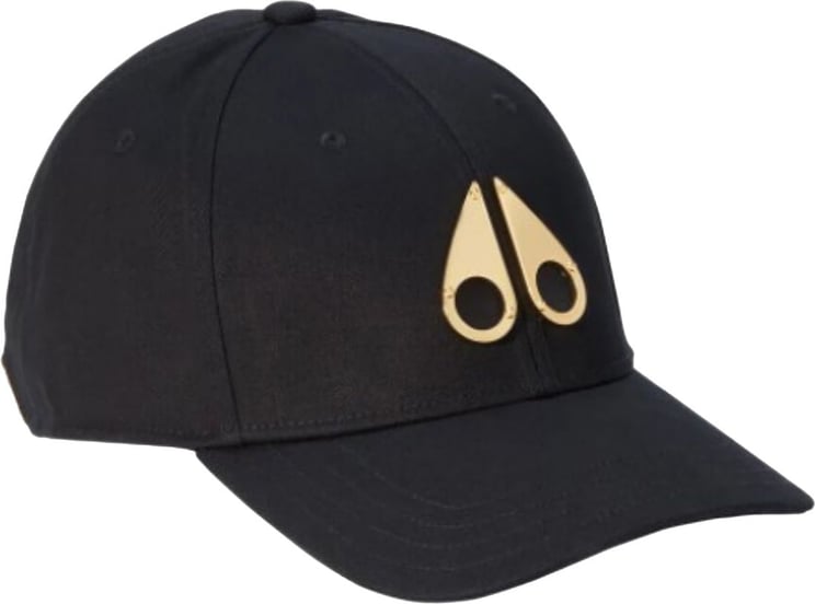 Moose Knuckles Icon Pet Met Gouden Logo Zwart