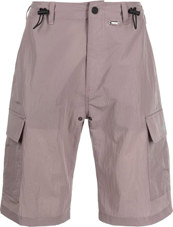 032C Nylon Cargo Shorts Heat Grey/pink Grijs