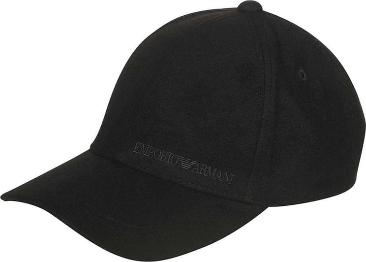 Emporio Armani Branding Cap Black Zwart