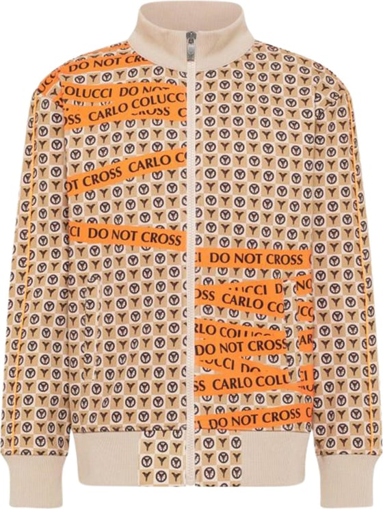 Carlo Colucci Sweat Vest With Monogram C5608 571 Beige