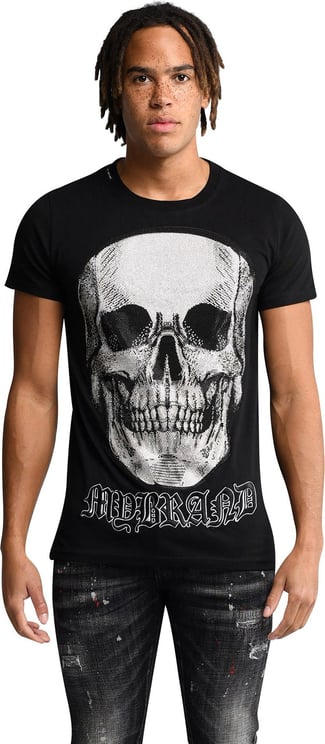 My Brand skull details t-shirt Zwart