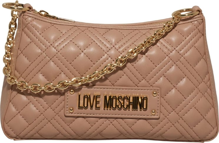 Love Moschino Borsa quilted pu taupe Beige