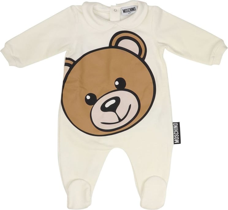 Moschino Moschino Baby Romper Suit Bear Grande Newborn Wit