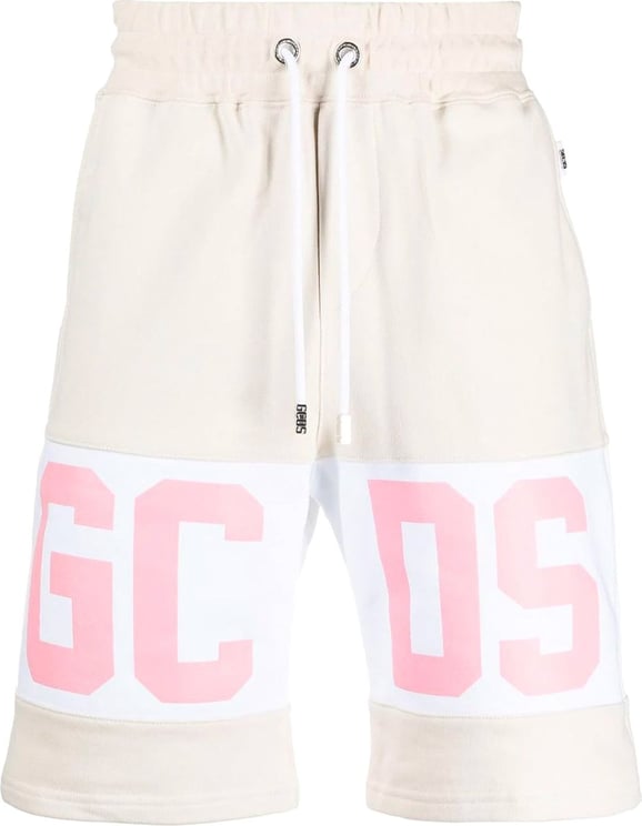 GCDS Gcds Logo Track Shorts Beige