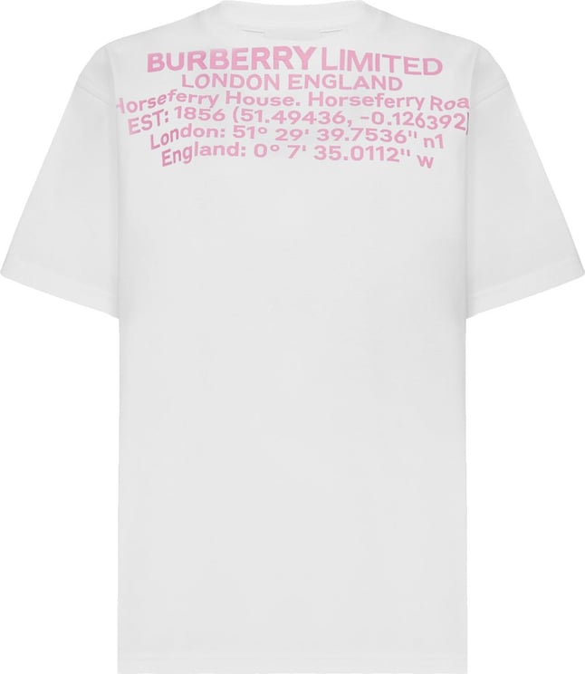Burberry Burberry Logo Cotton T-Shirt Wit