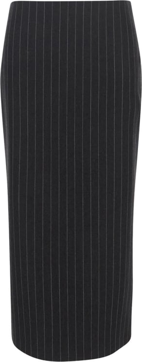 Versace Pin Striped Skirt Grijs