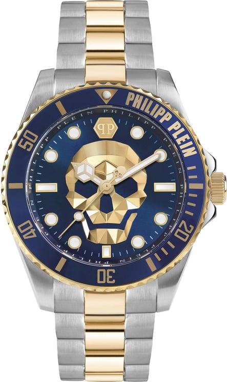 Philipp Plein PWOAA0722 The $kull Diver horloge 44 mm Blauw